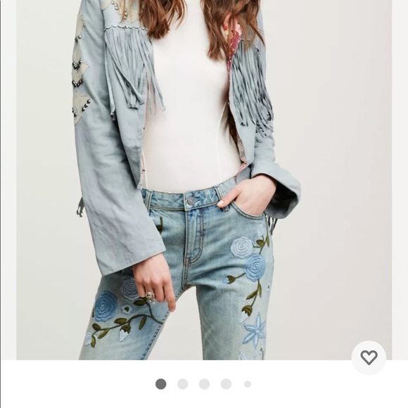 Free People For The Dreamers Leather Jacket - Picture 4 of 8